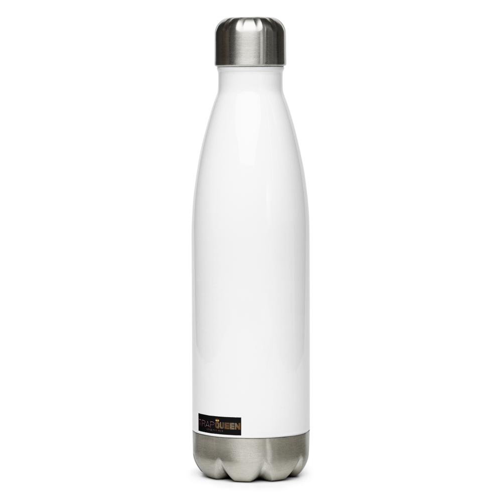 TRAP QUEEN ESSENTIALS STAINLESS STEEL WATER BOTTLE_Unbothered Hydrated & Paid_HUSTLE Collection